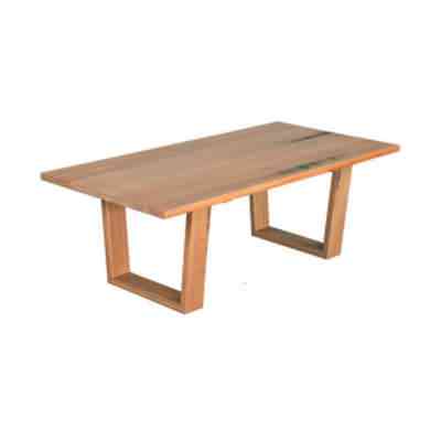 Ari Hardwood Timber Coffee Table, 130cm, Natural