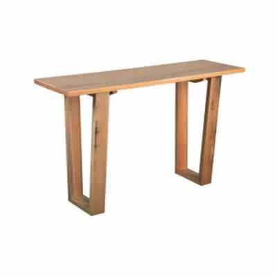 Ari Hardwood Timber Hall Table, 130cm, Natural