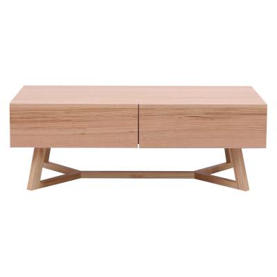 Riva Messmate Timber 2 Drawer Coffee Table, 130cm