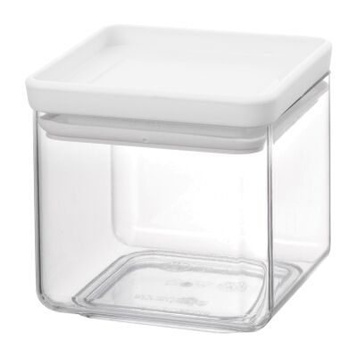 Brabantia Stackable Square Canister, Light Grey Lid, 700ml
