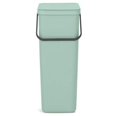 Brabantia Sort & Go Waste Bin, 40 Litre, Jade