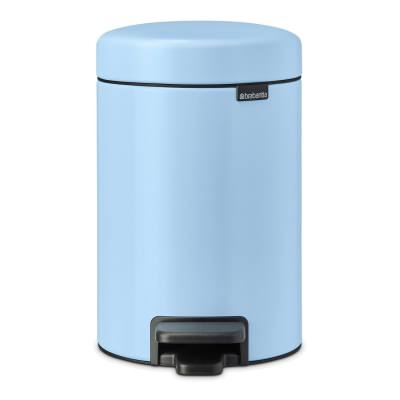 Brabantia NewIcon Pedal Waste Bin, 3 Litre, Dreamy Blue