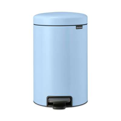 Brabantia NewIcon Pedal Waste Bin, 12 Litre, Dreamy Blue