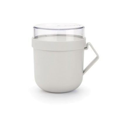 Brabantia Make & Take Soup Mug, Light Grey