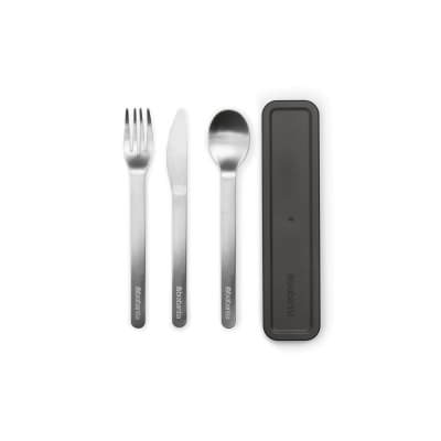 Brabantia Make & Take Cutlery Set, Dark Grey