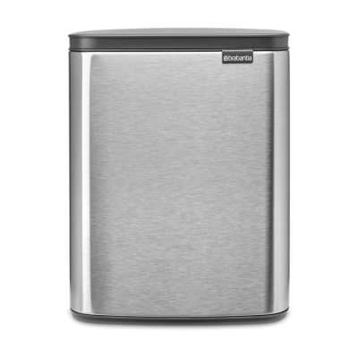 Brabantia BO Waste Bin, 12 Litre, Matt Steel
