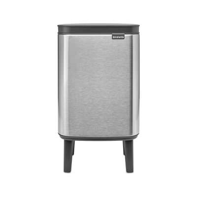 Brabantia BO Hi Waste Bin, 4 Litre, Matt Steel