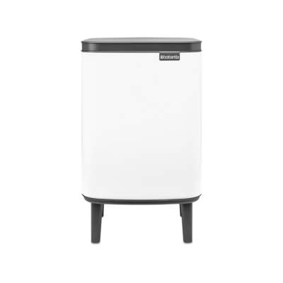 Brabantia BO Hi Waste Bin, 7 Litre, White