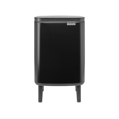 Brabantia BO Hi Waste Bin, 7 Litre, Matt Black