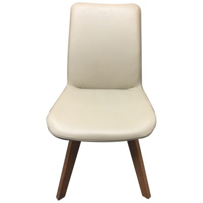 Nook Leather Swivel Dining Chair, Light Mocha / Natural