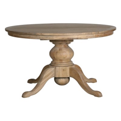 Salon Oak Timber Round Dining Table, 165cm