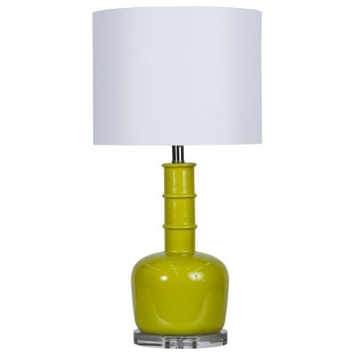 Ashby Ceramic Base Table Lamp, Chartreuse