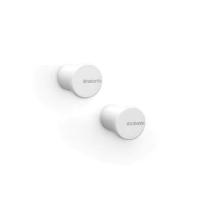 Brabantia Mindset Towel Hook, Set of 2, Mineral Fresh White
