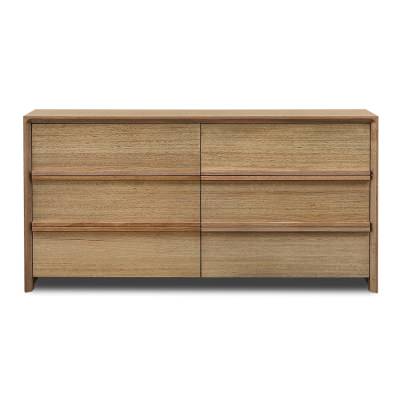 Owen Tasmanian Oak Timber 6 Drawer Dresser