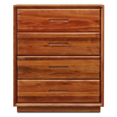 Cody Blackwood 4 Drawer Tallboy