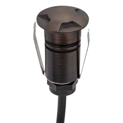 Emit IP67 Exterior LED Inground Light, 4-Way, 1W, CCT, Antique Brass