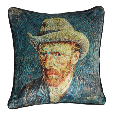 Beddinghouse Van Gogh Self-Portrait with Grey Felt Hat Velvet Scatter Cushion