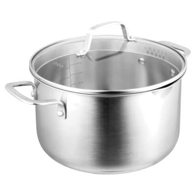 Pyrolux Radius 85 Stainless Steel Casserole with Lid, 24cm