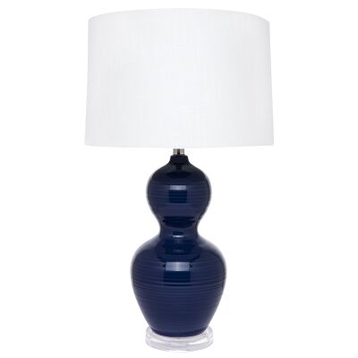 Bronte Ceramic Base Table Lamp, Blue