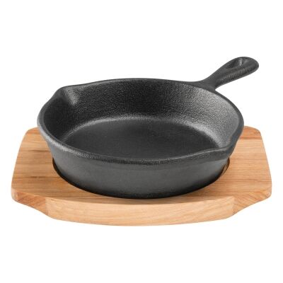 Pyrolux Pyrocast 10cm Skillet with Maple Tray