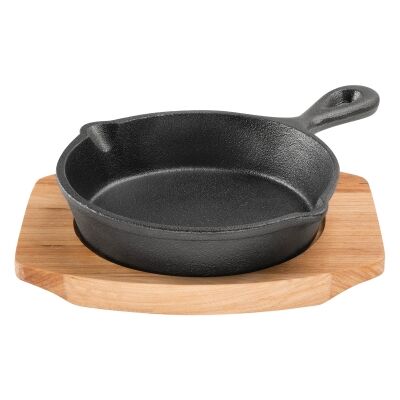 Pyrolux Pyrocast 13.5cm Skillet with Maple Tray