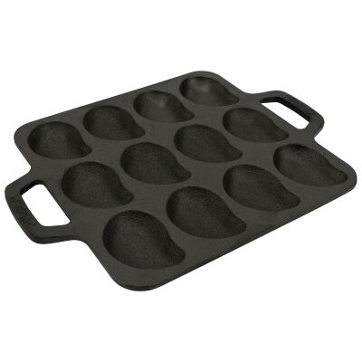 Pyrolux Pyrocast Cast Iron Oyster Grill Tray, 36x24cm