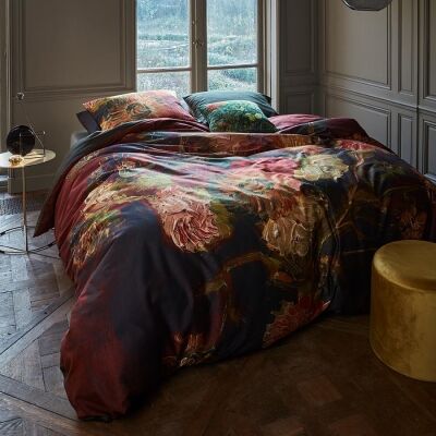 Beddinghouse Van Gogh Vase with Chinese Asters & Gladioli Cotton Sateen Quilt Cover Set, Queen