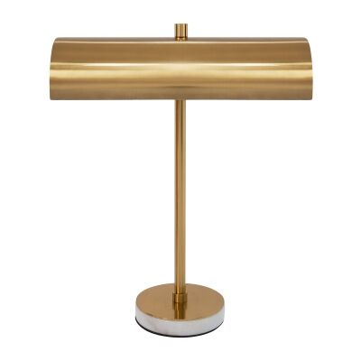 Hamlin Metal Desk Lamp, Brass