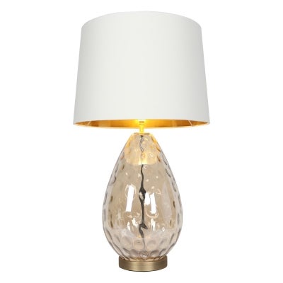 Mabel Glass & Metal Base Table Lamp