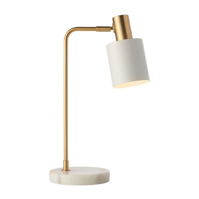 Mahala Marble & Metal Adjustable Desk Lamp