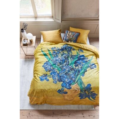 Beddinghouse Van Gogh Irises Cotton Sateen Quilt Cover Set, Queen