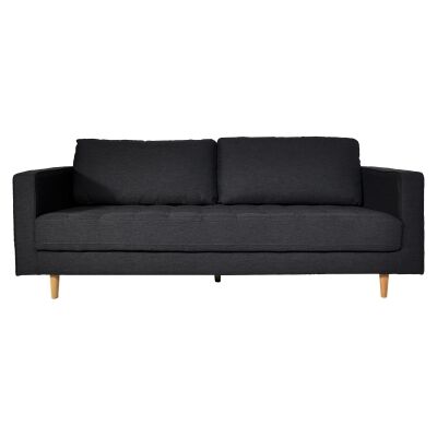 Karl Fabric Sofa, 3.5 Seater, Onyx Grey