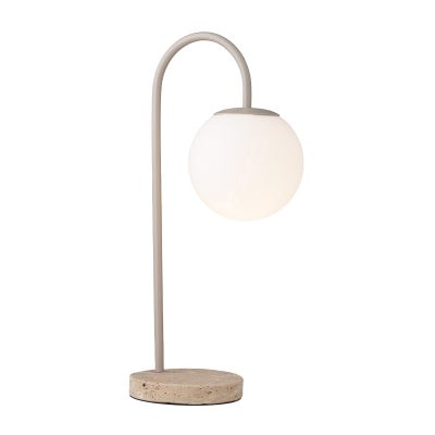 Mintu Travertine & Glass Table Lamp