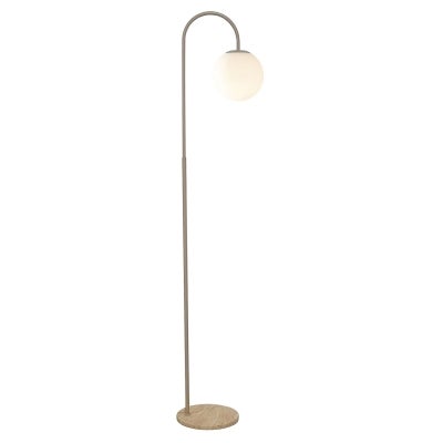 Mintu Travertine & Glass Floor Lamp