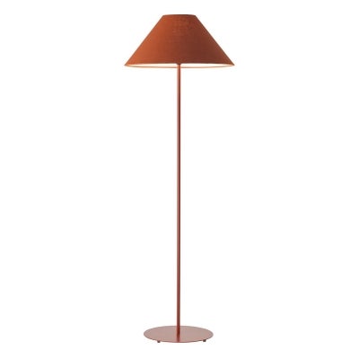 Hetta Metal Base Floor Lamp, Paprika