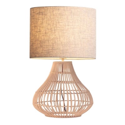Mira Rattan Base Table Lamp