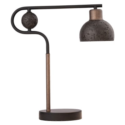 Solaris Travertine & Metal Table Lamp