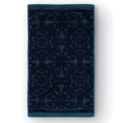 Pip Studio Tile de Pip Cotton Guest Towel, Dark Blue