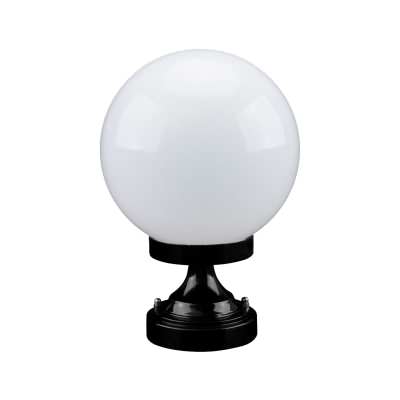 Siena Italian Made IP43 Exterior Pillar Light, Short, 20cm, Black