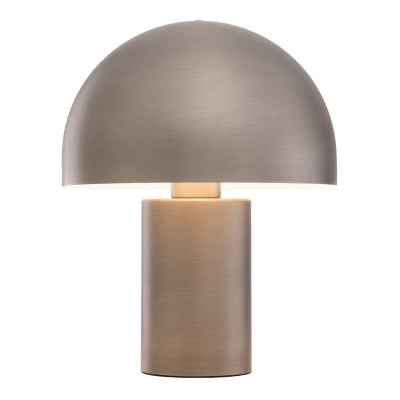 Ore Metal Mushroom Table Lamp, Small, Brushed Nickel