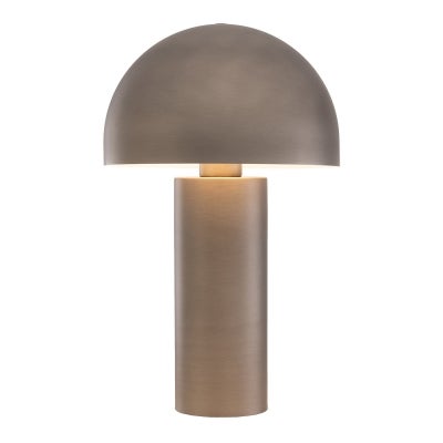 Ore Metal Mushroom Table Lamp, Large, Brushed Nickel