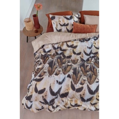 Beddinghouse Giselle Natural Cotton Sateen Quilt Cover Set, Queen