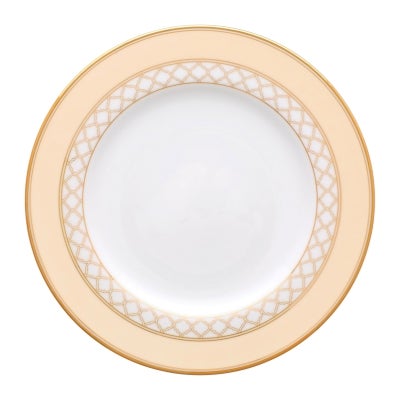 Noritake Eternal Palace Fine Porcelain Cake Plate, Set of 2, Caramel