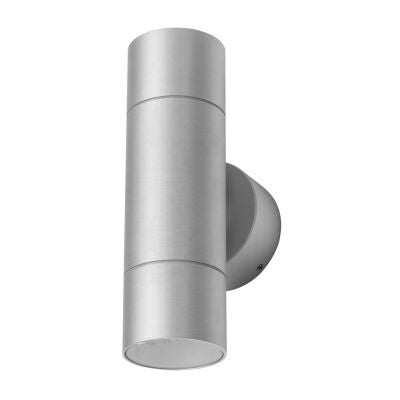 Elite IP54 Exterior Dimmable Up / Down Wall Light, GU10, Silver 