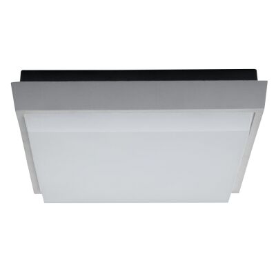 TAB IP54 Indoor / Outdoor LED Oyster Light, 3000K, 24cm, Silver