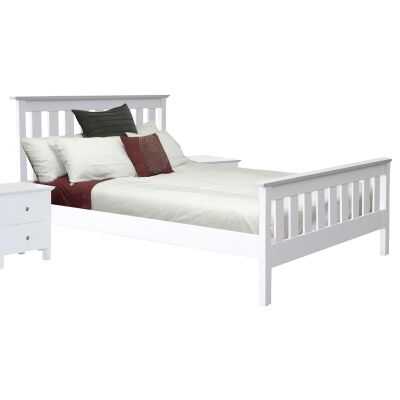 Nicky Wooden Bed, Double