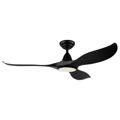 Noosa Indoor / Outdoor DC Ceiling Fan with CCT LED Light & Remote, 132cm/52", Black
