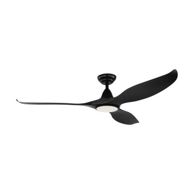 Noosa Indoor / Outdoor DC Ceiling Fan with CCT LED Light & Remote, 150cm/60", Black