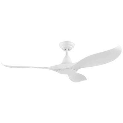 Noosa Indoor / Outdoor DC Ceiling Fan with Remote, 132cm/52", White