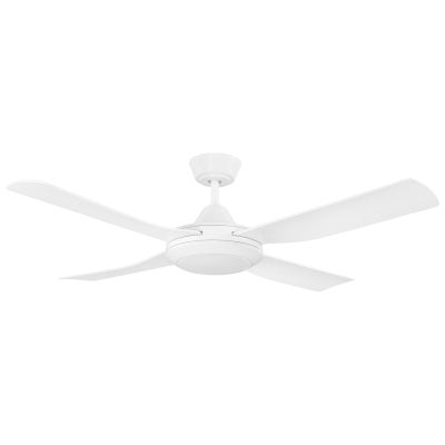 Bondi Indoor / Outdoor AC Ceiling Fan with CCT LED Light, 122cm/48", White
